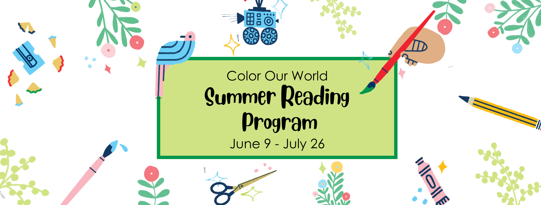 Decorative flowers and art supplies