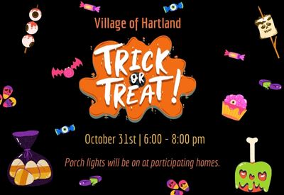 Black Colorful Handdrawn Trick or Treat Facebook Post