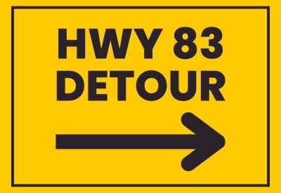 hwy 83 Detour
