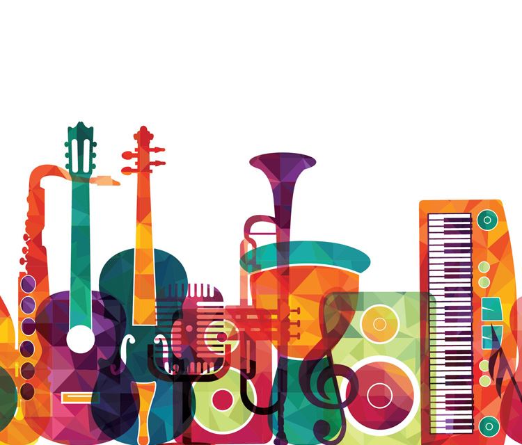 Colorful Musical Instruments