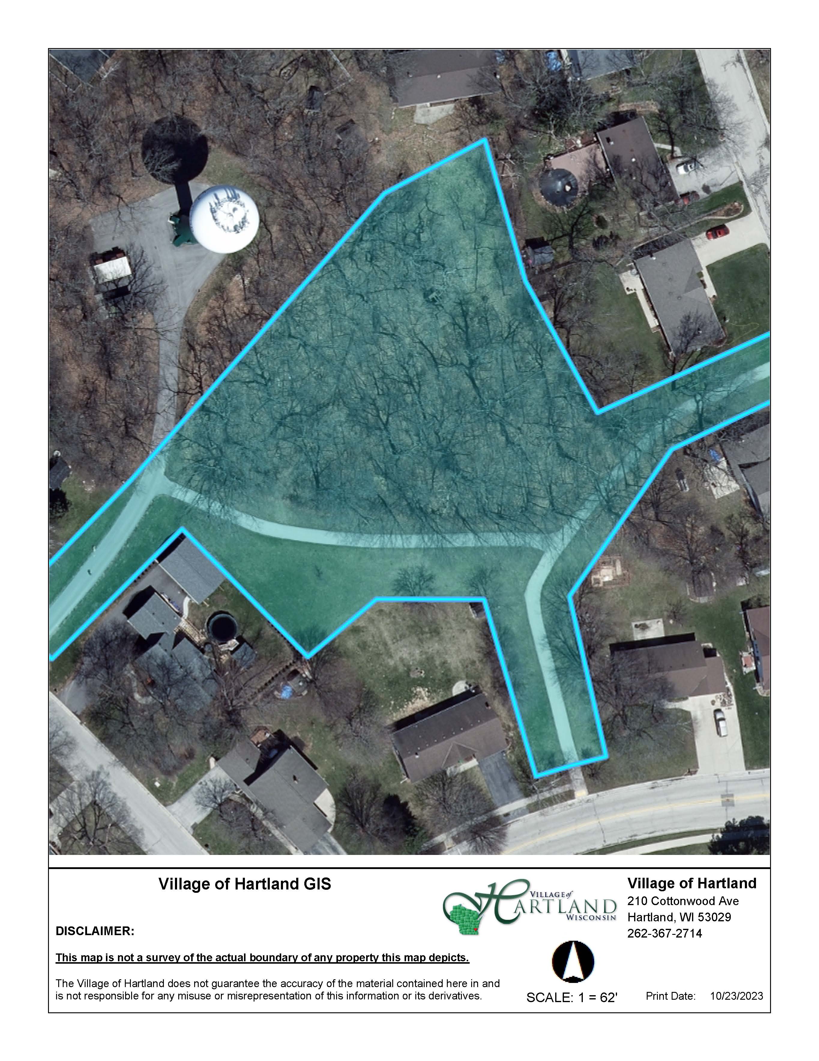 Aerial View of Nottingham Park