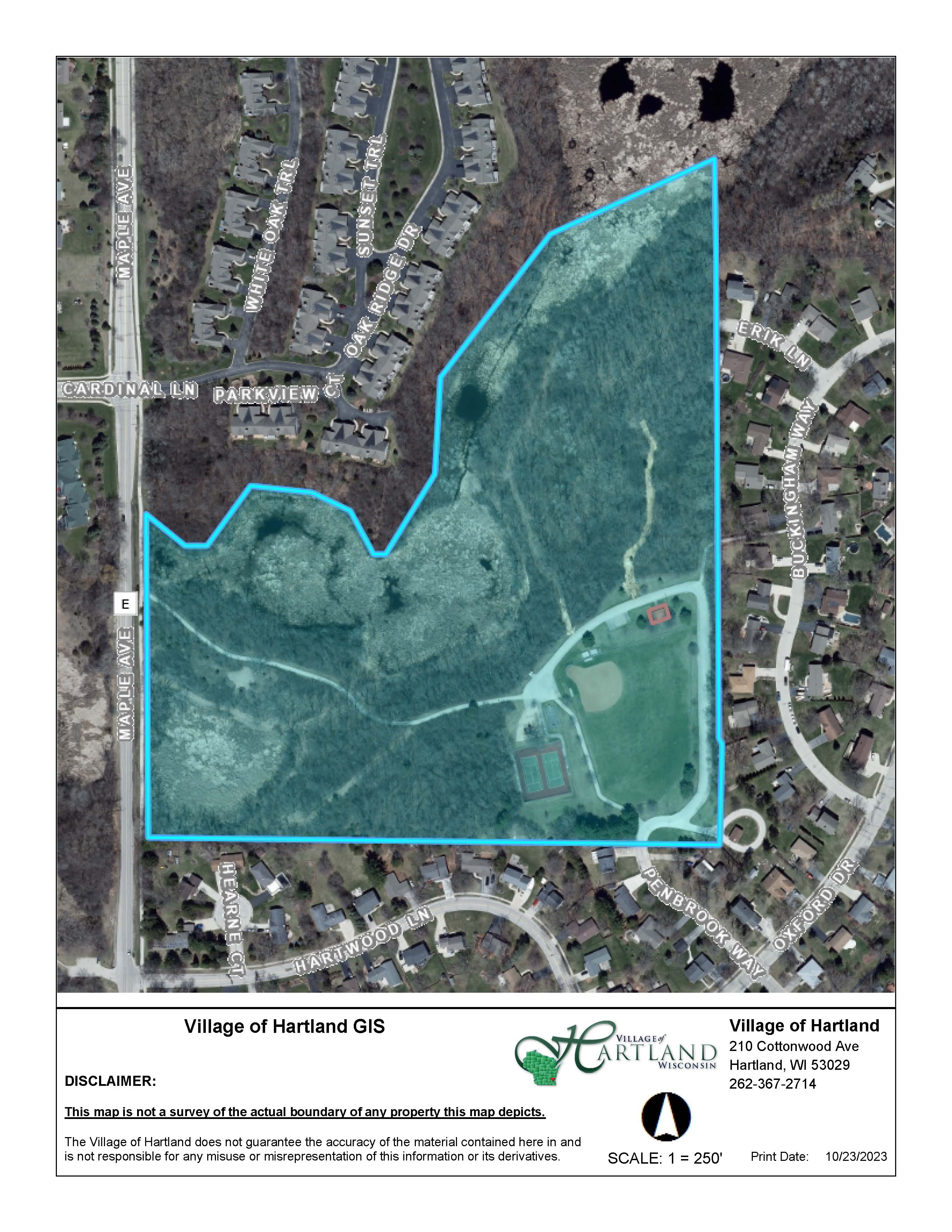 Aerial View of Penbrook Park